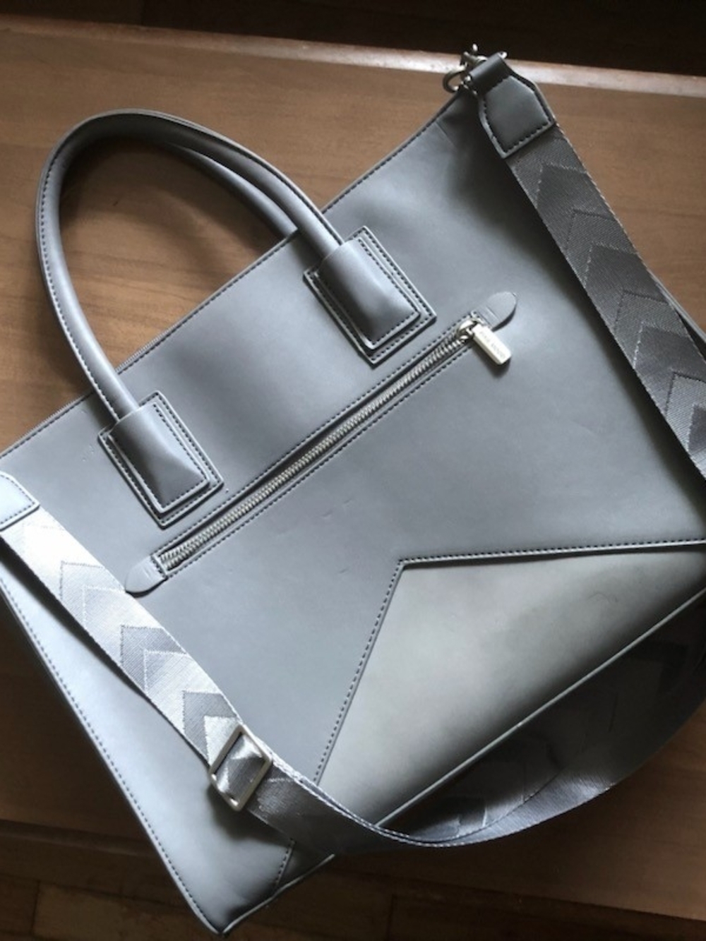 Pixie Mood Silver Structured Tote